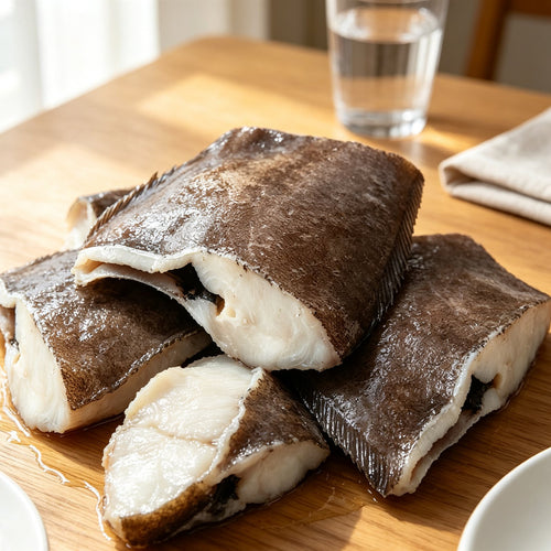 Fresh Skin-On Flounder Fish Portions