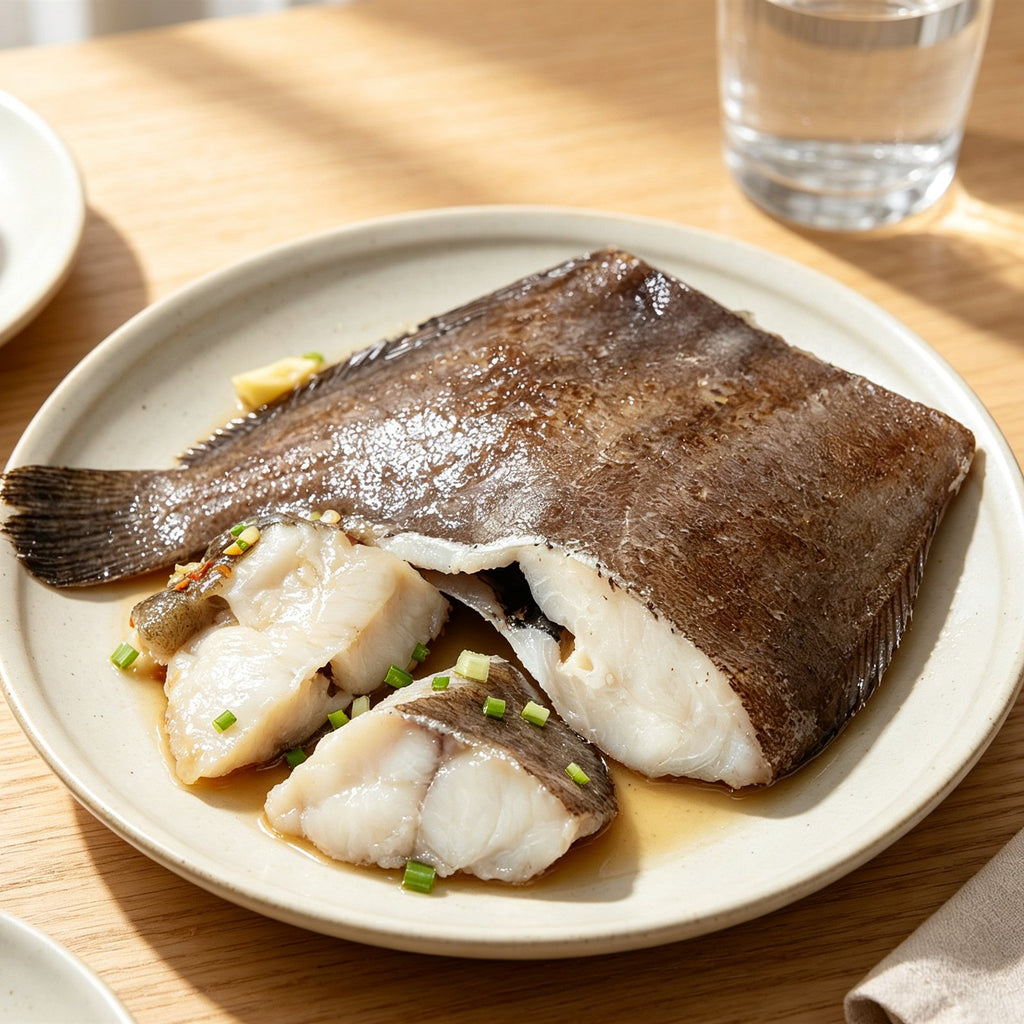 Fresh Skin-On Flounder Fish Portions