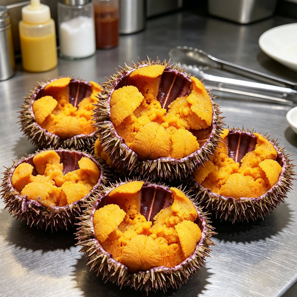 Fresh Sea Urchin Roe In Shell