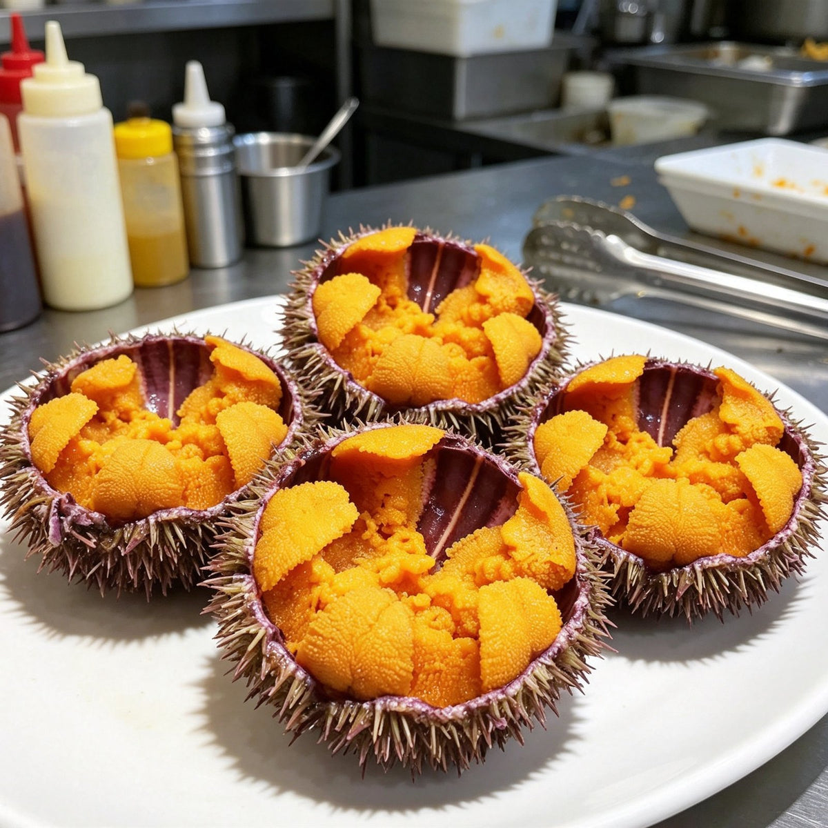 Fresh Sea Urchin Roe In Shell